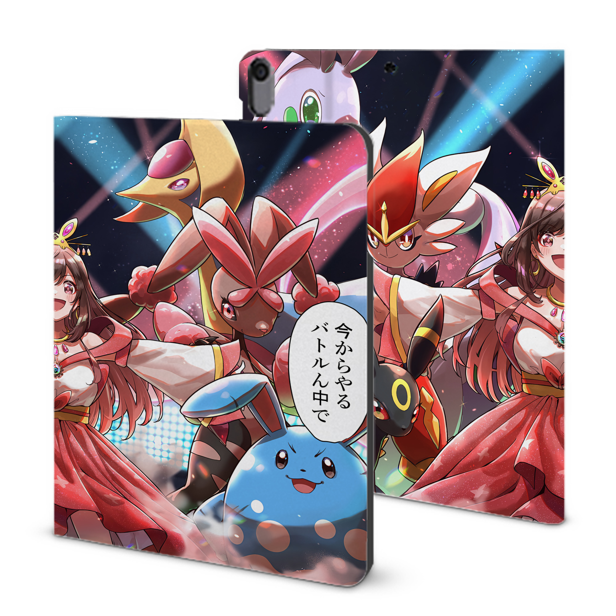 （画像用） ポケットモンスター Pokémon IPad ケース ブック型 PUレザー TPU 耐衝撃 軽量 薄型 ペン収納なし 全面保護 IPad 各モデル対応